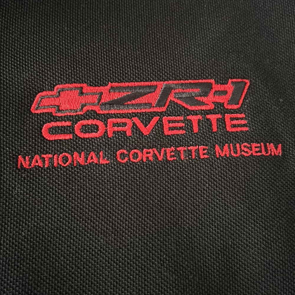 Cutter & Buck black s/s polo shirt from National Corvette Museum size S NWT - Picture 2 of 14